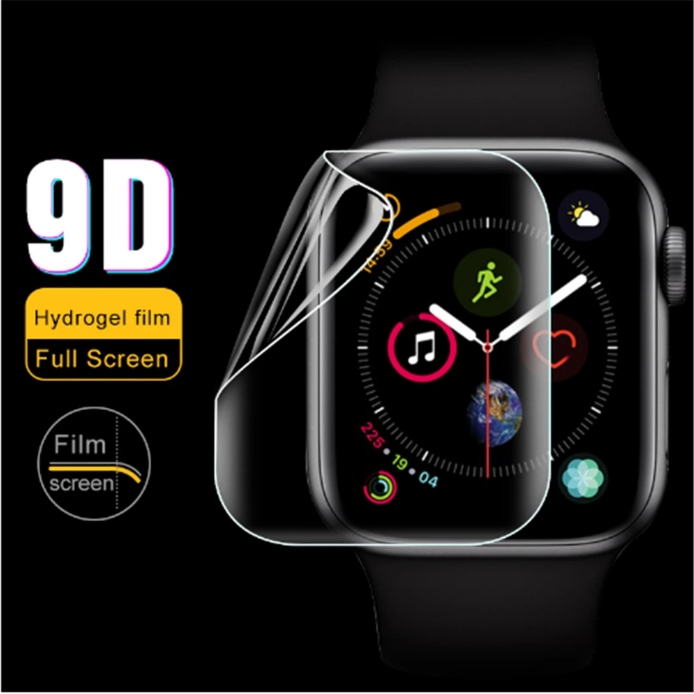 

2pcs Soft Hydrogel Film Screen Protector for Apple Watch 4 3 2 1 Full Cover Protector for iWatch 30mm 40mm 42mm 44mm not glass