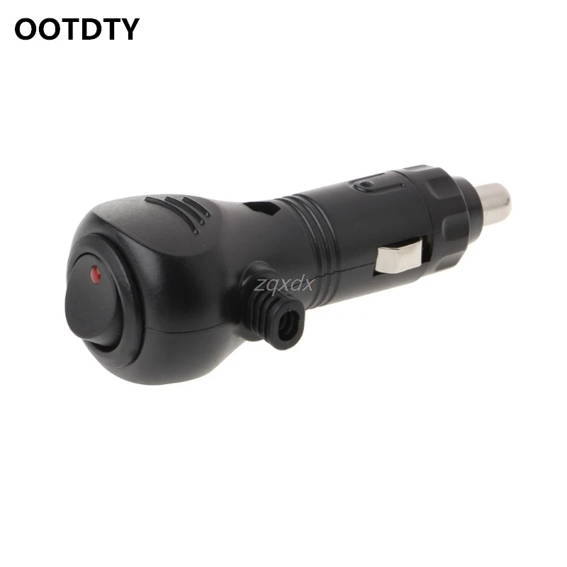 

OOTDTY Car Cigarette Lighter Socket Plug Charger Connector LED On Off Switch 12V DC