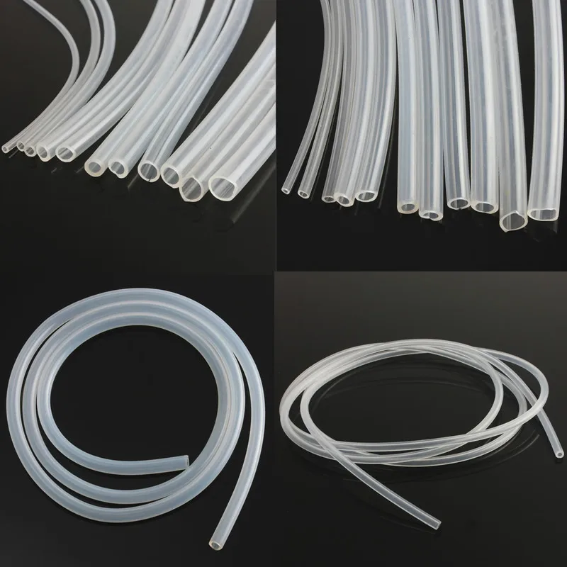 1 M 4 5 6 8 10 12mm خارج القطر مرنة الحليب خرطوم البيرة الأنابيب الغذاء الصف شفافة سيليكون أنبوب لينة المطاط خرطوم