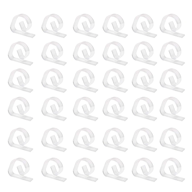 

NEW 72 Pack Plastic Tablecloth Clips, Clear Table Cover Cloth Clamps Holder for Party Picnic