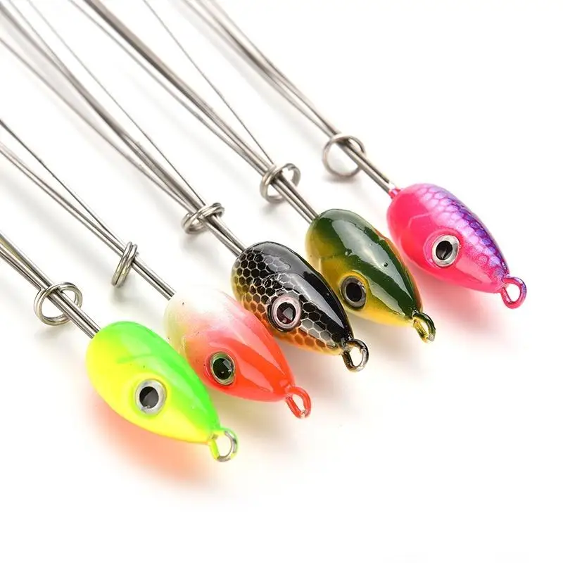 

1pc 5 Arms Rig Fishing Lures Bass Barrel Swivel Umbrella Jigs Artificial Baits Fake Fish Lures ishing Tackle Combination Tackle