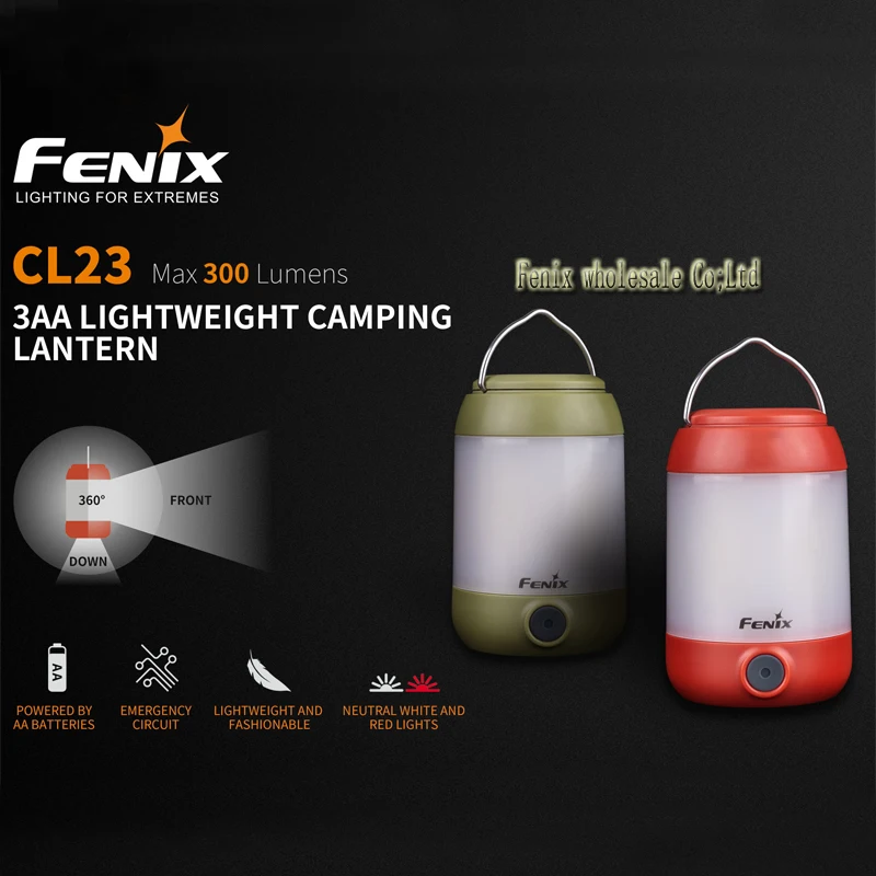 2018 Новый Fenix CL23 светильник весовой для кемпинга максимум 300 люменов питание от 3