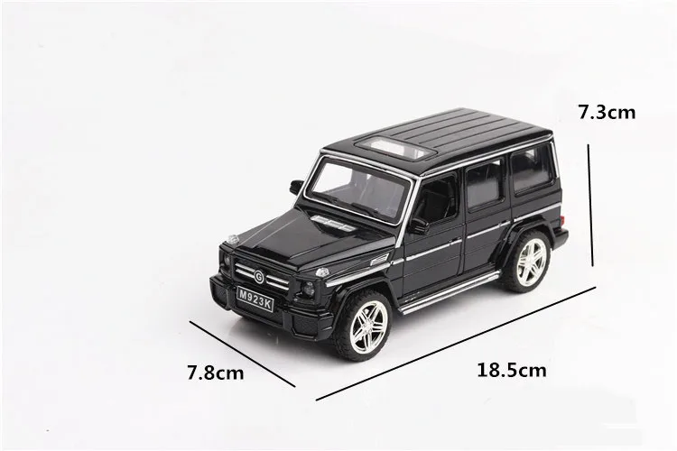 1/24 Mercedes G65 AMG игрушечные машинки модель автомобиля со звуком& светильник Коллекция игрушечных автомобилей, Детские кубики, игрушки для мальчиков для детей