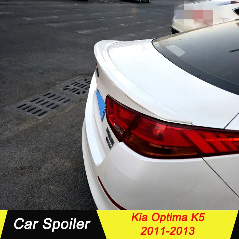 

Car Accessories For Kia Optima K5 Spoiler ABS Material Car Tail Wing Decoration Rear Trunk Spoiler For Kia Optima K5 2011-2013
