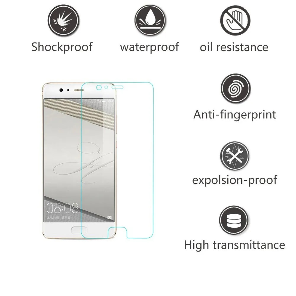 Закаленное стекло для huawei p10 plus, Защитная пленка для экрана, полное покрытие, черное Ascend p10, закаленное стекло