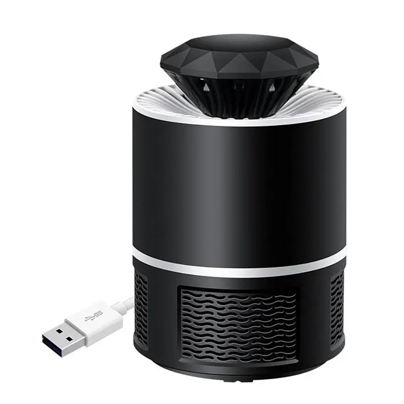 Mosquito Killer USB Электрический комаров Killer лампа Фотокатализ немой домашний светодиодный жучок ловушка для насекомых Zapper анти мухи комары лампа для дома - Цвет: Черный
