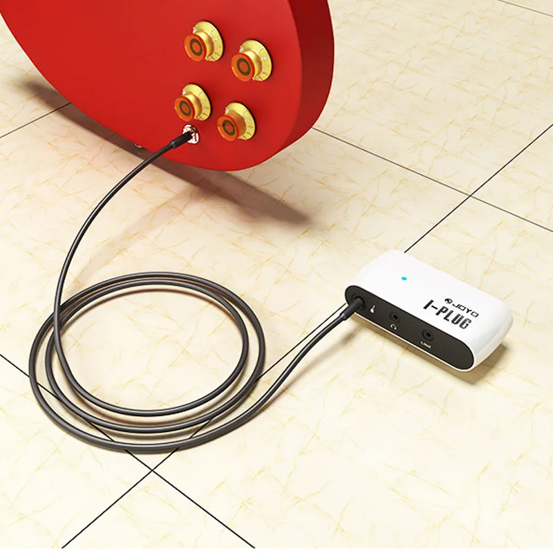 Портативный мини усилитель для наушников электрогитары со встроенным эффектом