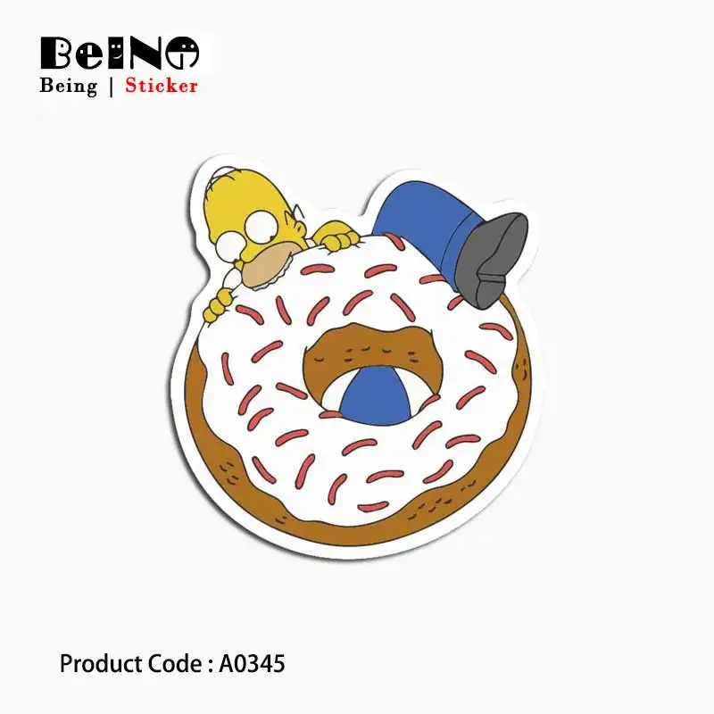 سمبسنز الكرتون أنيمي ملصق سيمبسون الأسرة للماء حقيبة DIY محمول غيتار الأمتعة سكيت لعبة جميلة ملصقات QY48