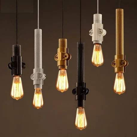 

Amercian Loft Style Iron Vintage Pendant Light Fixtures Edison Industrial Lighting For Dining Room Hanging Lamp Home Decorate