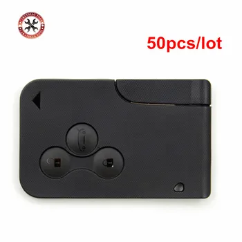 

50pcs/lot DHL Free 3 Buttons 433MHZ Smart Key Card for Re-nault BRAND NEW Remote Key For Re-nault Me-gane Smart Card 3 Button