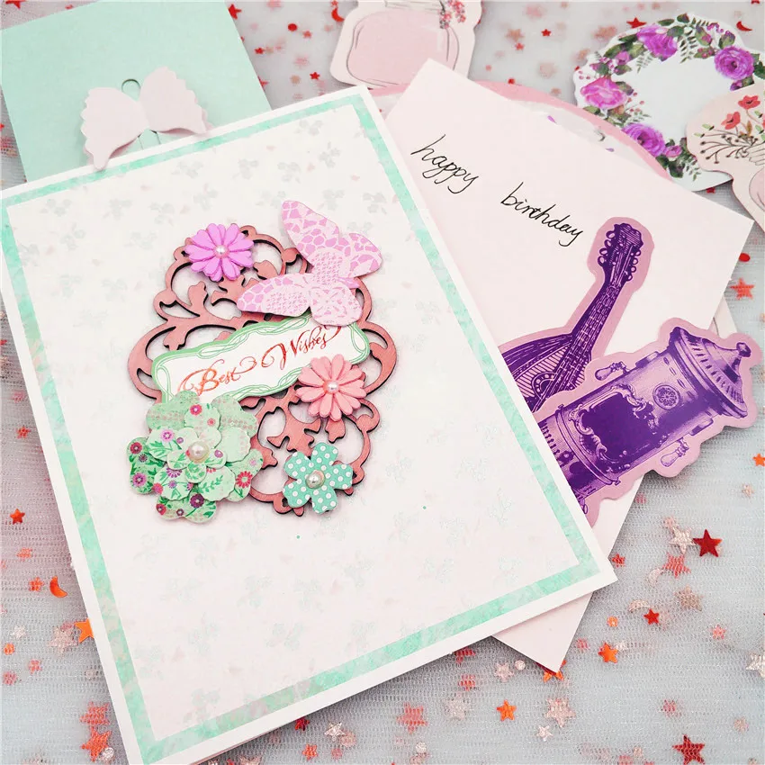 

Vines Badge Lace Dies Metal Cutting Dies Scrapbooking Album Decoration Dies for Greeting Card Making Craft Dies Cut New 2019