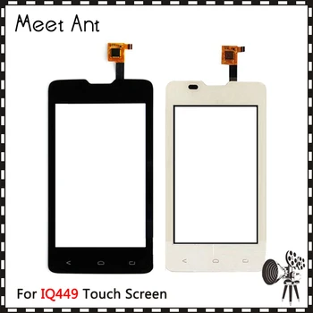 

10pcs/lot High Quality 4.5" For Fly IQ449 Touch Screen Digitizer Sensor Outer Glass Lens Panel