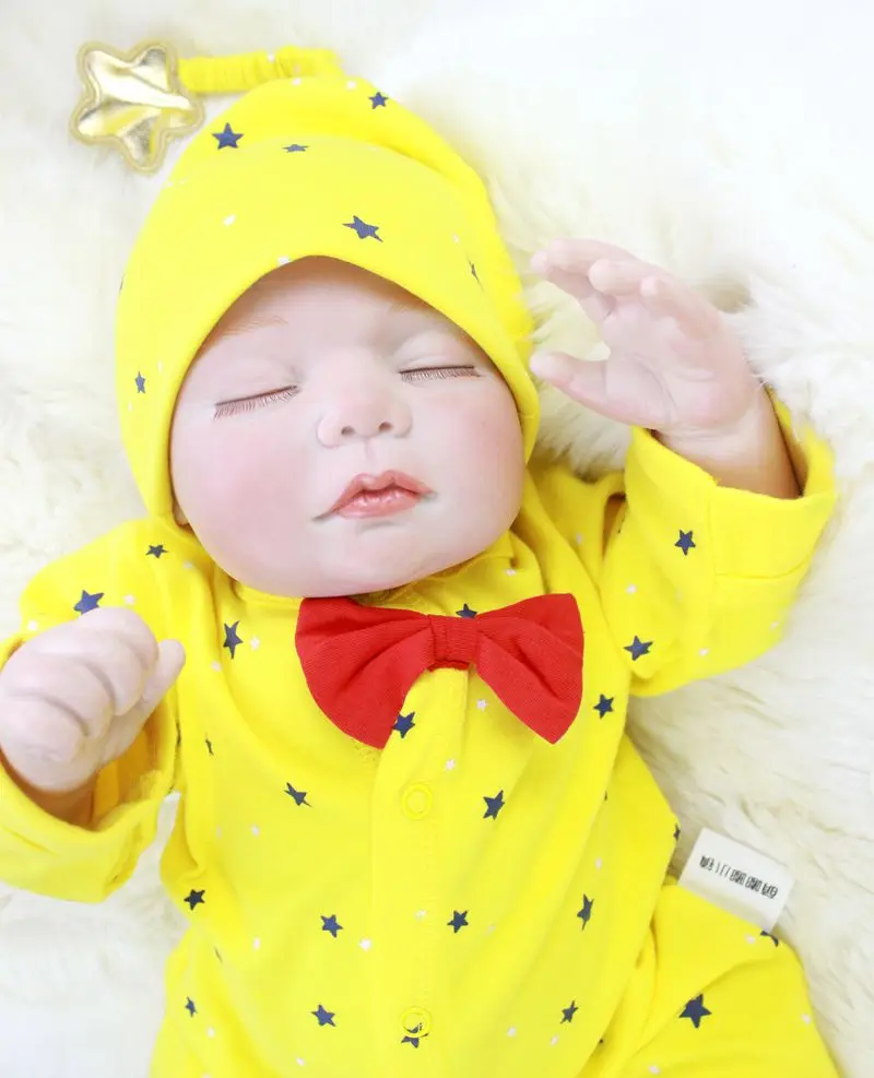 

Real newborn reborn babies silicone dolls fashion children gift dolls toys 22"55cm bebe alive reborn bonecas