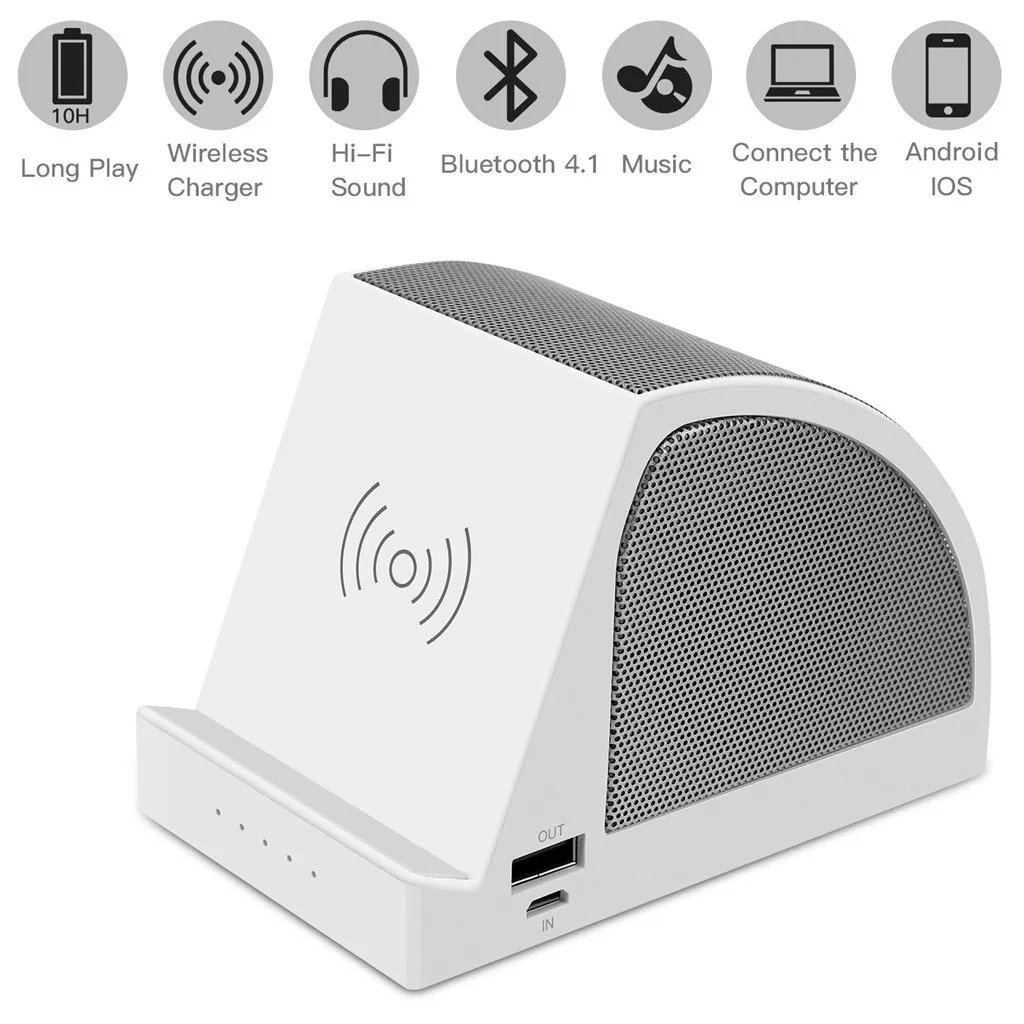 Bluetooth динамик HIPERDEL беспроводной порт подставка для мобильного телефона