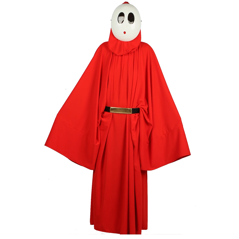 XCOSER Супер Марио застенчивый костюм для юноши ярко-красный халат с капюшоном застенчивый парень Косплей костюмы Делюкс полиэстер продажа
