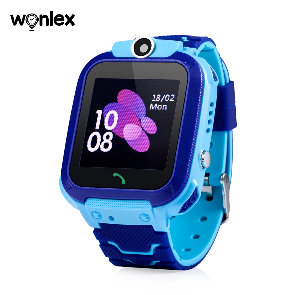 Детские умные часы Wonlex GW600S с Wi Fi цветной сенсорный экран 1 44 дюйма GPS