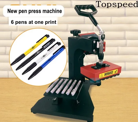 Новая ручка пресс машина ручка теплопередача печать 6 ручек на одной печати DIY машина