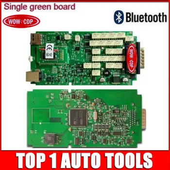 

[WOW CDP] Quality A++Full Chip Single Green Board Black Interface VD TCS CDP+ Led Light Auto OBD Scanner with Full set Adapters