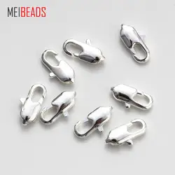 MEIBEADS 50 шт./пакет DIY 12*5 мм Медь квадратный застежка-краб подходит для браслета Цепочки и ожерелья Jewelry UF789