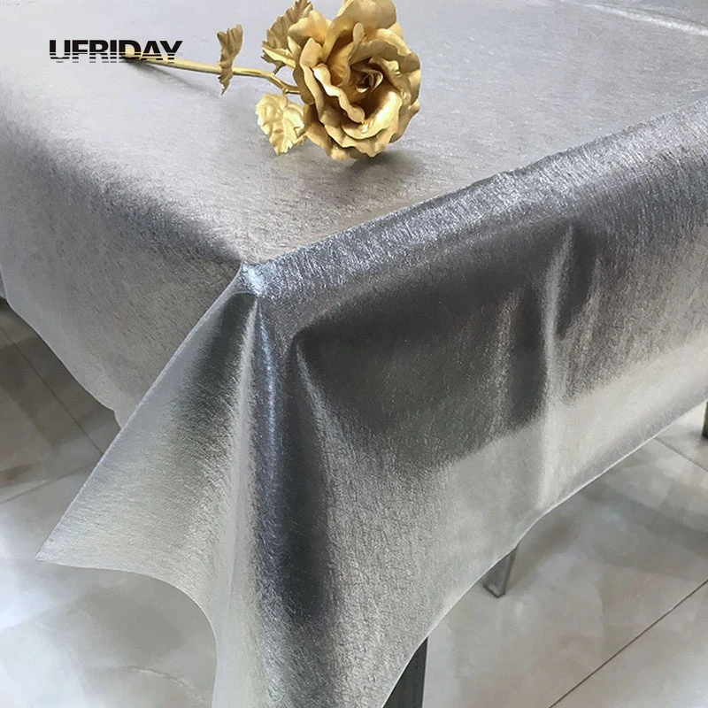 UFRIDAY 3D Soft Glass Transparent Tablecloth Silk Plastic Table Cloth Waterproof Kitchen Dining Party Home Hotel PVC tablecloth