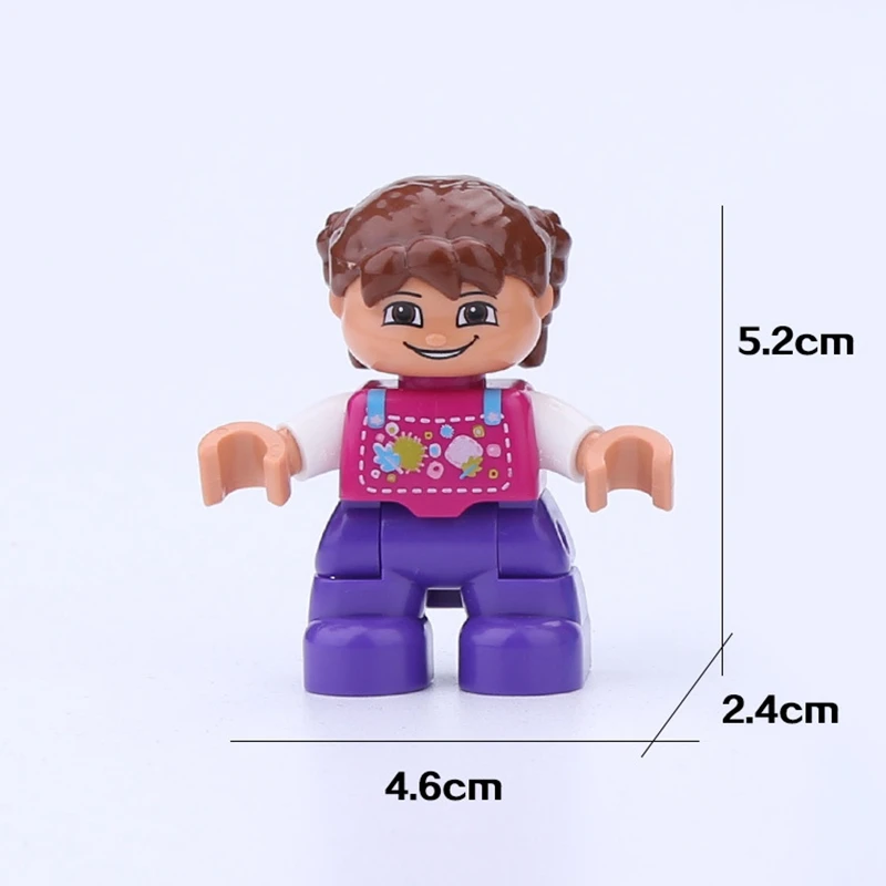 

Duplo Community Figures Children Toys Little girl pretty doll 1PCS Building Blocks Single Sales DPJ157 Bricks compatible Duploed