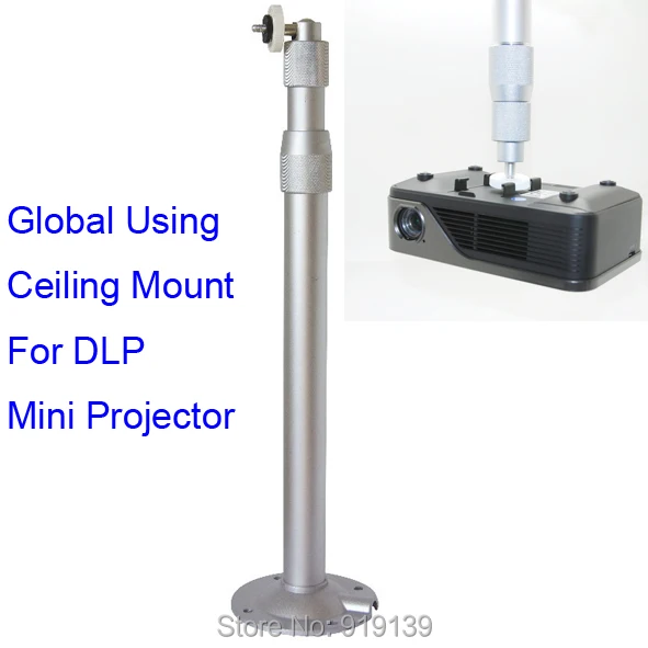 New Aluminum Alloy Universal Ceiling Mount Bracket For Mini DLP LED Video Projector 30 to 60
