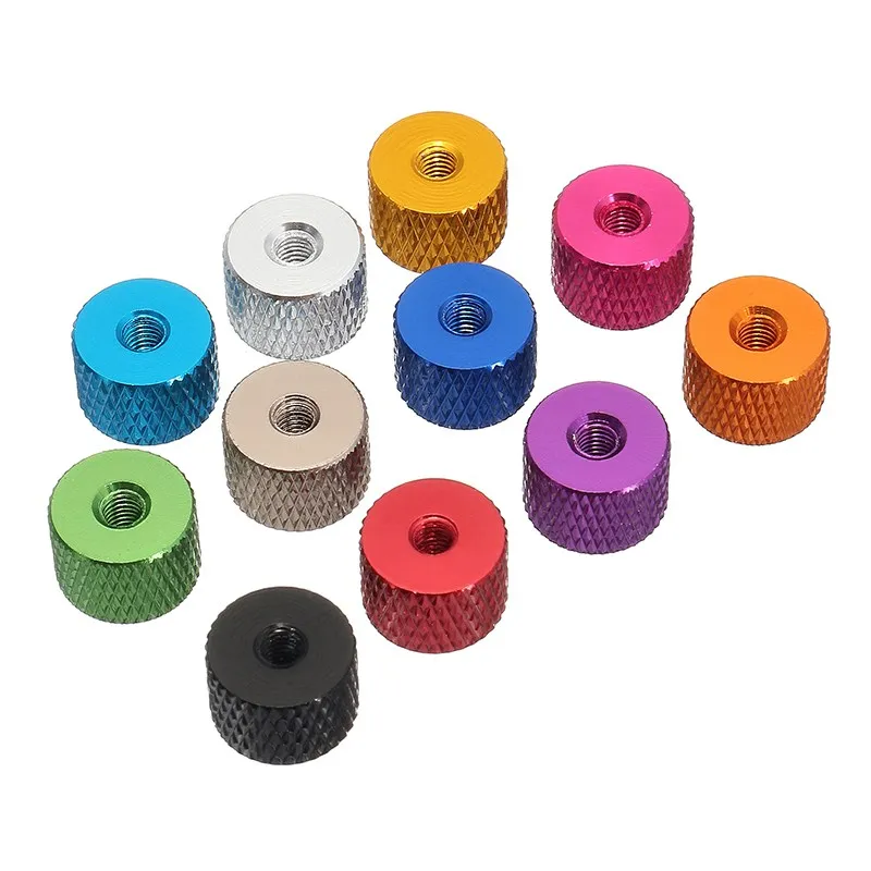 

SULEVE New 10Pcs/Set M3AN5 M3 Aluminum alloy Thread Grommet Gasket Washer Spacer for FPV RC Multi-color Grey blue Red Purple
