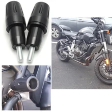 Kemimoto для Yamaha mt 07 mt07 Рамки ползунки падение протектор аварии mt-07 fz-07 2017 2014 2015 2016 Аксессуары для мотоциклов