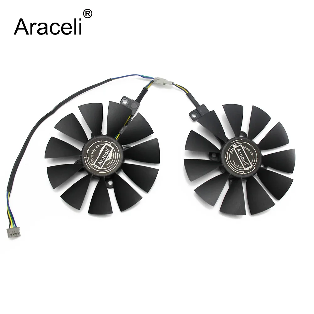 88MM T129215SU 0.50A Cooler Fan For ASUS GTX1060 1070 Ti RX 470 570 580 Dual OC Graphics Card Everflow Cooling Fans