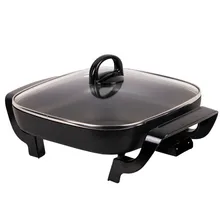 220 В 3L Многофункциональный Электрический Плита бытовой Multi Плита антипригарным Hot Pot сковорода бездымного электрические сковородки