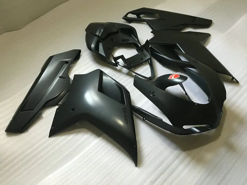 Топ-Номинальная обтекатель комплект для поездок на мотоцикле DUCATI 848 1098 07 08 09, 10, 11, 12, поездок на мотоцикле ducati 1198 2007 2008 2011 ABS матовые черные обтекатели комплект+ подарки DA24
