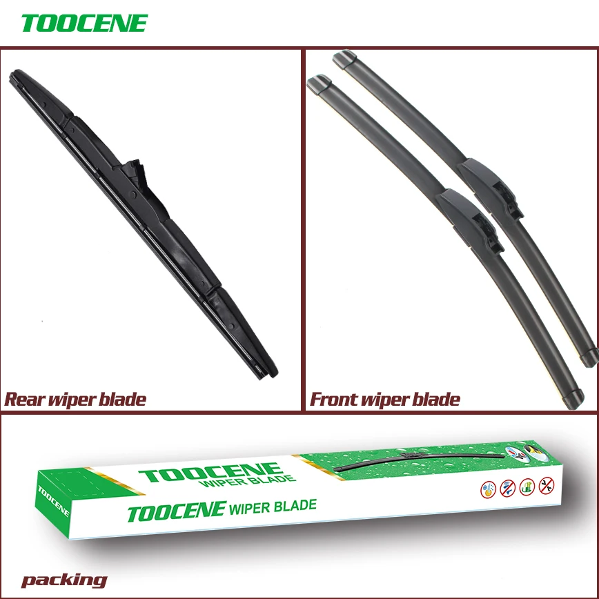 

Front and Rear Wiper Blades For Honda CRV 2012-2016 size26+16+13 Windscreen Windshield Wiper Silicone Rubber Car Accessories