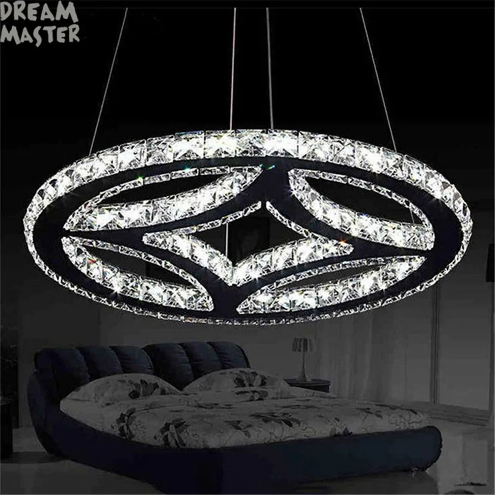 

Modern Crystal Pendant Light Minimalist Creative Hollow Round hanging Lamp Fixture Vintage Style for Household Living Room