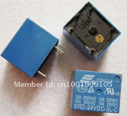 25 шт. DC12V электрический мини PCB тип реле питания SLA-12VDC-SL-A(T90) 5pin