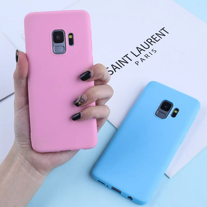 

Candy Color Case For Samsung Galaxy A7 2018 A3 A5 A7 2016 2017 A6 A8 Plus 2018 A50 Soft Silicone Cases TPU Matte Phone Cover