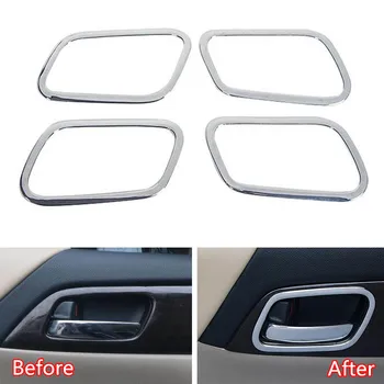 

YAQUICKA 4Pcs Chrome ABS Car Interior Door Handle Bowl Frame Cover Trim Styling Sticker For Honda Accord 9th 2014-2017 LHD