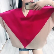 Miyake fold, короткий рукав, пэчворк, v-образный вырез, рукав «летучая мышь», футболка