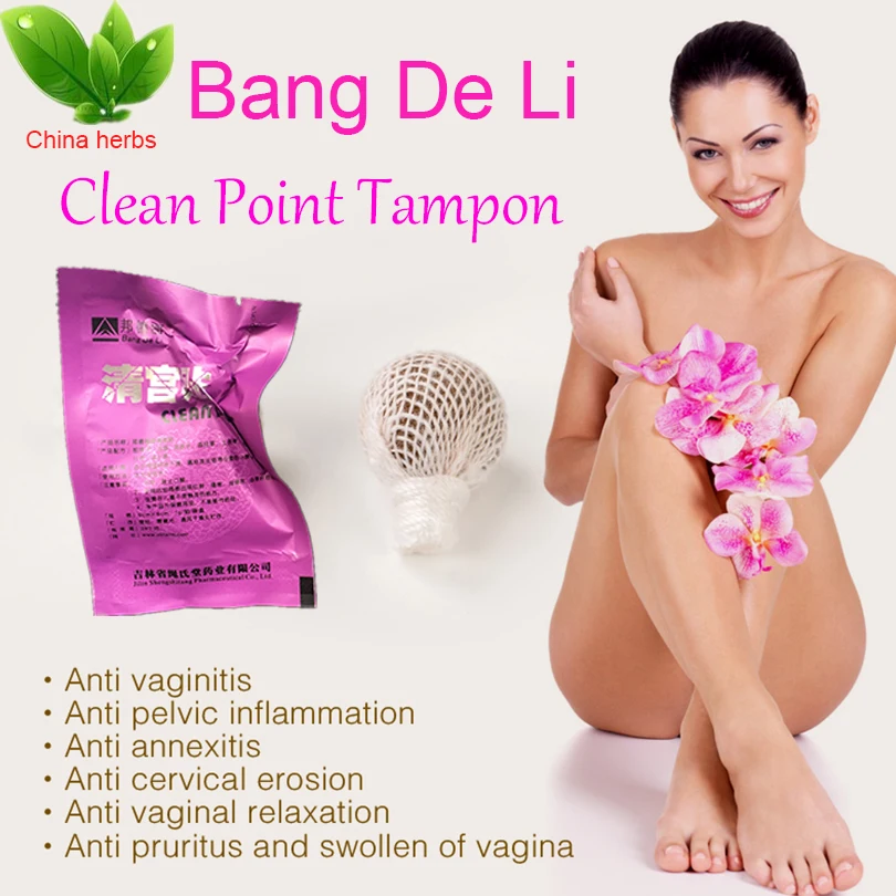  6pieces/lot bangdeli clean point tampons beautiful life tampons vaginal detox cleansing pearls Herbal women original Tampon 