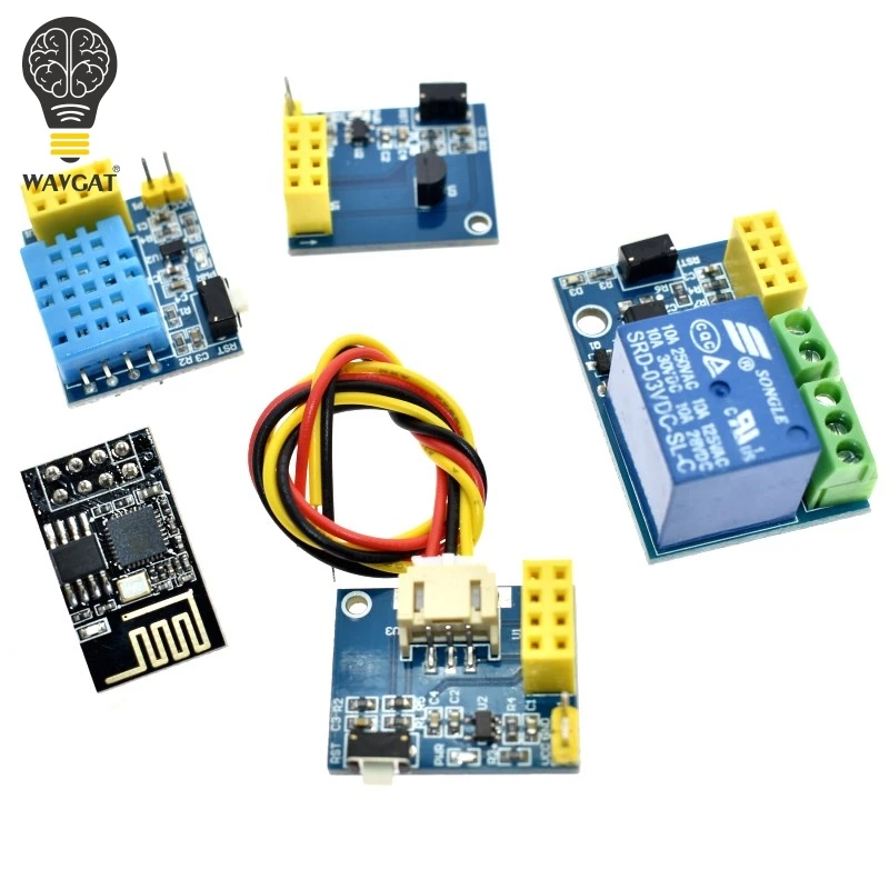 Релейный модуль WAVGAT ESP8266 ESP 01S 5 В Wi Fi Модуль DS18B20 DHT11 Things умный дом дистанционное