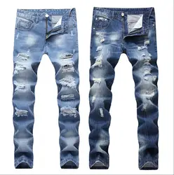 346 новые модные рваные джинсы 2018