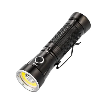 

Powerful LED Flashlight 90 Degree Fold 18650 T6+COB 6000LM Multifunction Torch Light For Hunting Camping Search Lantern Lamp