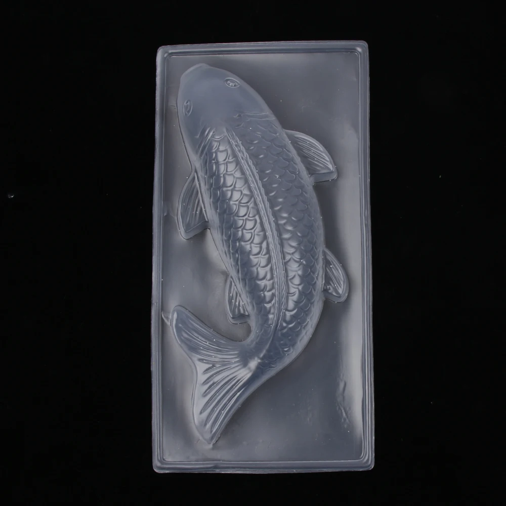 Новый 3D кои Форма Пластик торт шоколадный желе сахарные пресс форма для риса