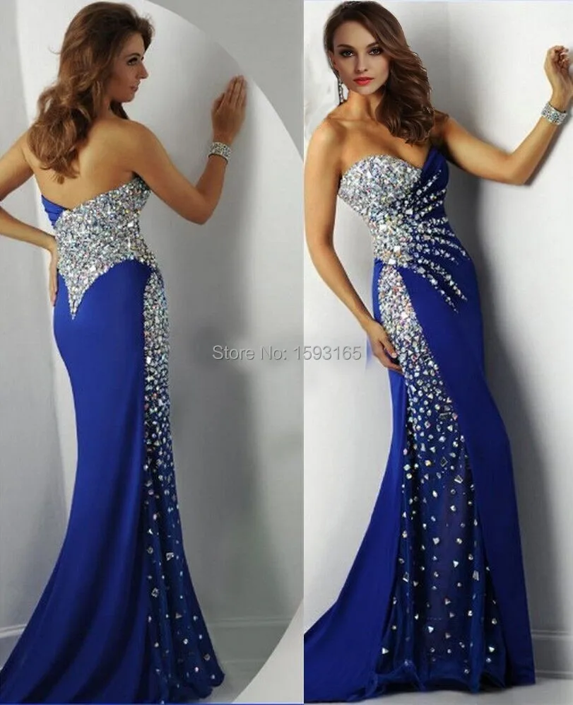 Royal Blue Long Prom Dresses