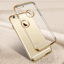 50 шт. для iPhone 6 6 Plus чехол телефона ультра тонкий прозрачный Мягкие силиконовые ТПУ Телефонные чехлы крышка для Iphone 5 5S 7 7