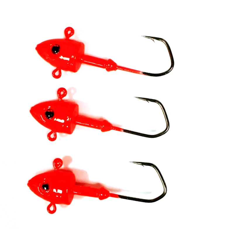 New 2017 10pcs 28g Jig Head hooks Lead Fish For sea Lure Fishing, Jigs