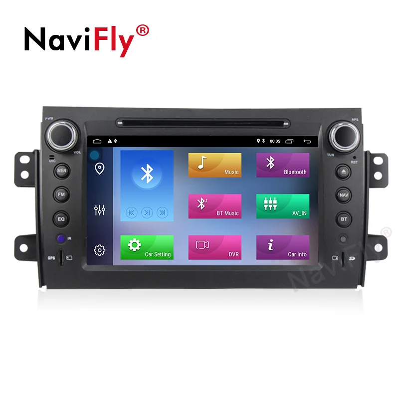 Excellent Navifly 2+32G Android 9.1 Car dvd Multimedia Player For Suzuki SX4 2006-2013 GPS Navigation Radio FM BT WIFI RDS 1