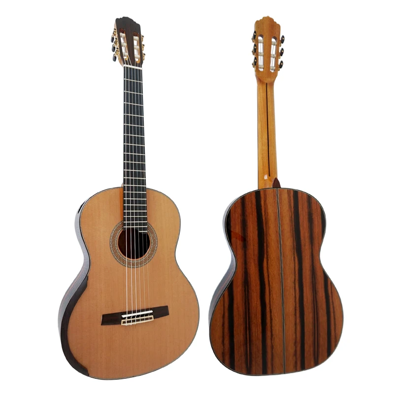 

Aiersi Brand Master Level Raised Fretboard Java Ebony Smallman Classical Guitar Model SC110SPF