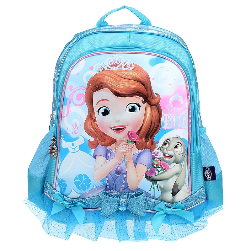 New Sofia the First Princess Sofia Kids Backpack School Bags for Girls