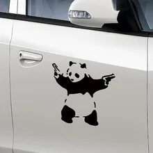 3PCS/lot 10*10cm Panda Pattern Auto Car Waterproof PVC Decor Stickers Household Decoration Sticker