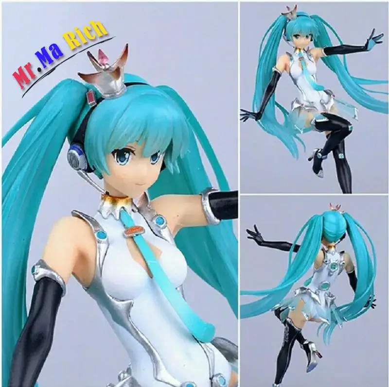 

Japan Anime Action Figure Vocaloid Hatsune Miku Racing Ver 18cm Pvc Model Collection Toys Figure 1/7scale Bule Hair